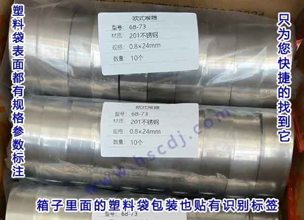 歐式強(qiáng)力喉箍規(guī)格表