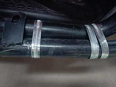 英式喉箍用在捆扎鐵管上